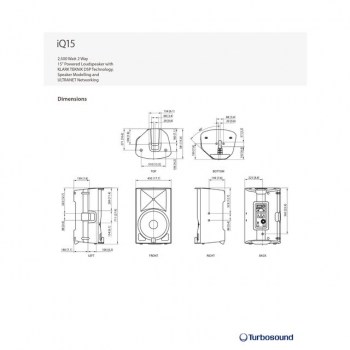 Turbosound iQ15 15" / 1"  2.500W aktiv купить