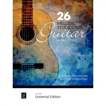 Universal Edition 26 Melodic Studies Paul Coles Gitarre купить