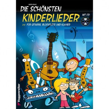 Voggenreiter Die schonsten Kinderlieder H.Kraus,Git.,Blockfl.,Klav./CD купить
