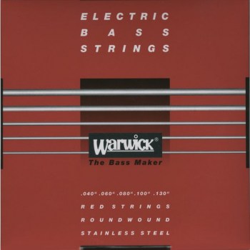 Warwick Bass Strings, 40-130, Red 5 String Set, Stainless Steel купить