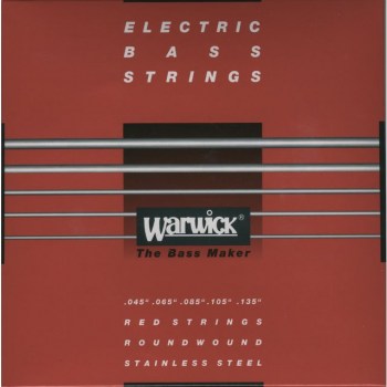 Warwick Bass Strings, 45-135, Red 5 String Set, Stainless Steel купить