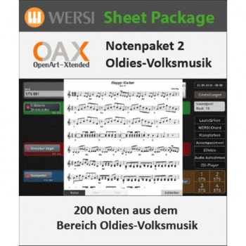 Wersi OAX Notenpaket 2 Oldies Volksmusik купить