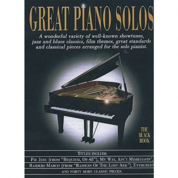 Wise Publications Great Piano Solos - Black Book Piano купить