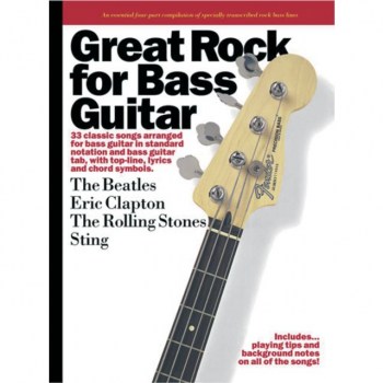 Wise Publications Great Rock for Bass Guitar Bass TAB купить