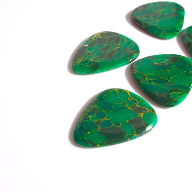 Médiator Stone Tones Arizona Jade (1 Pièce) - Plectre Composite Pierre - Pour Guitare Acoustique Et électrique